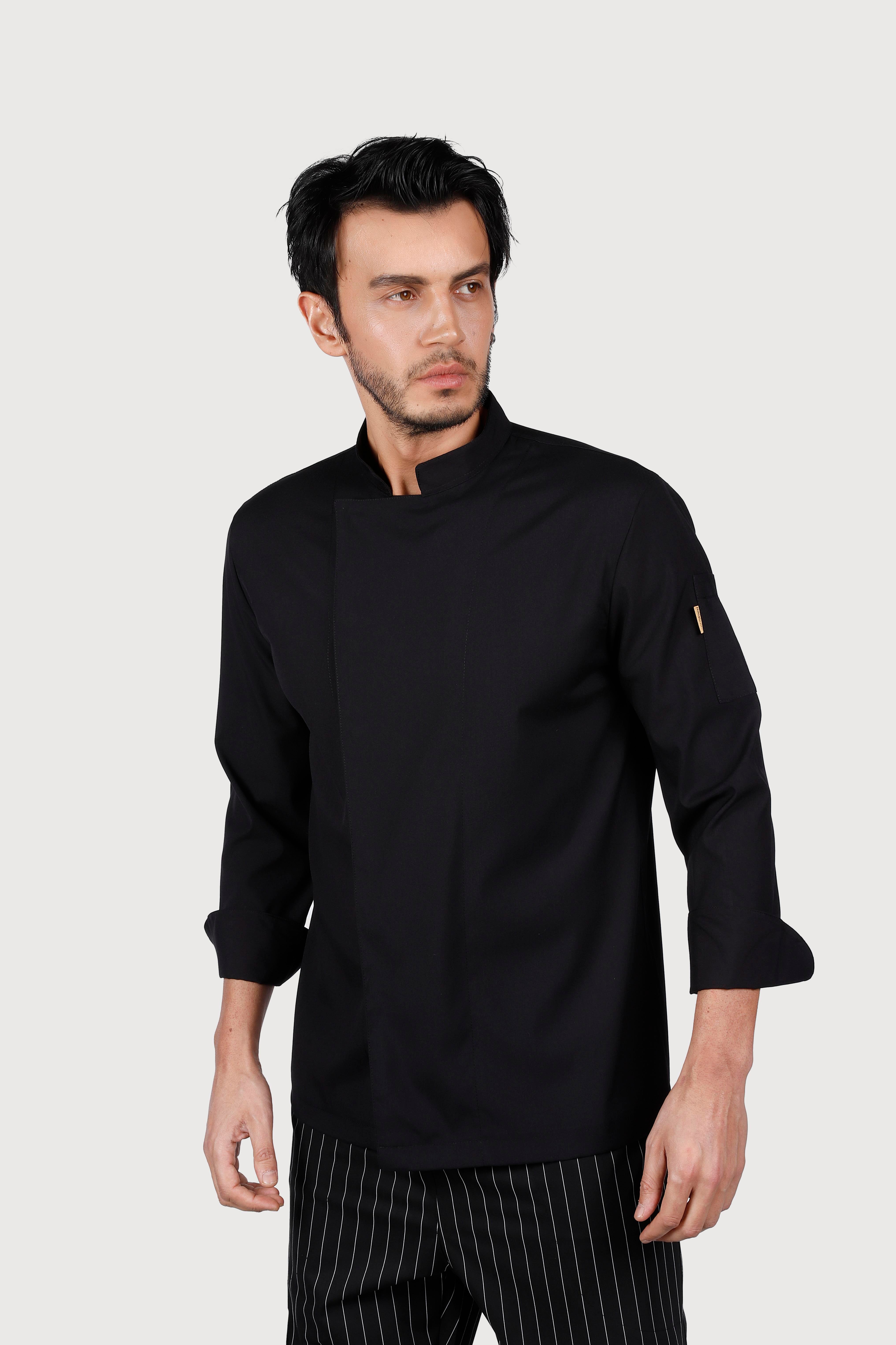 Soft Likralı Siyah Aşçı Ceket 