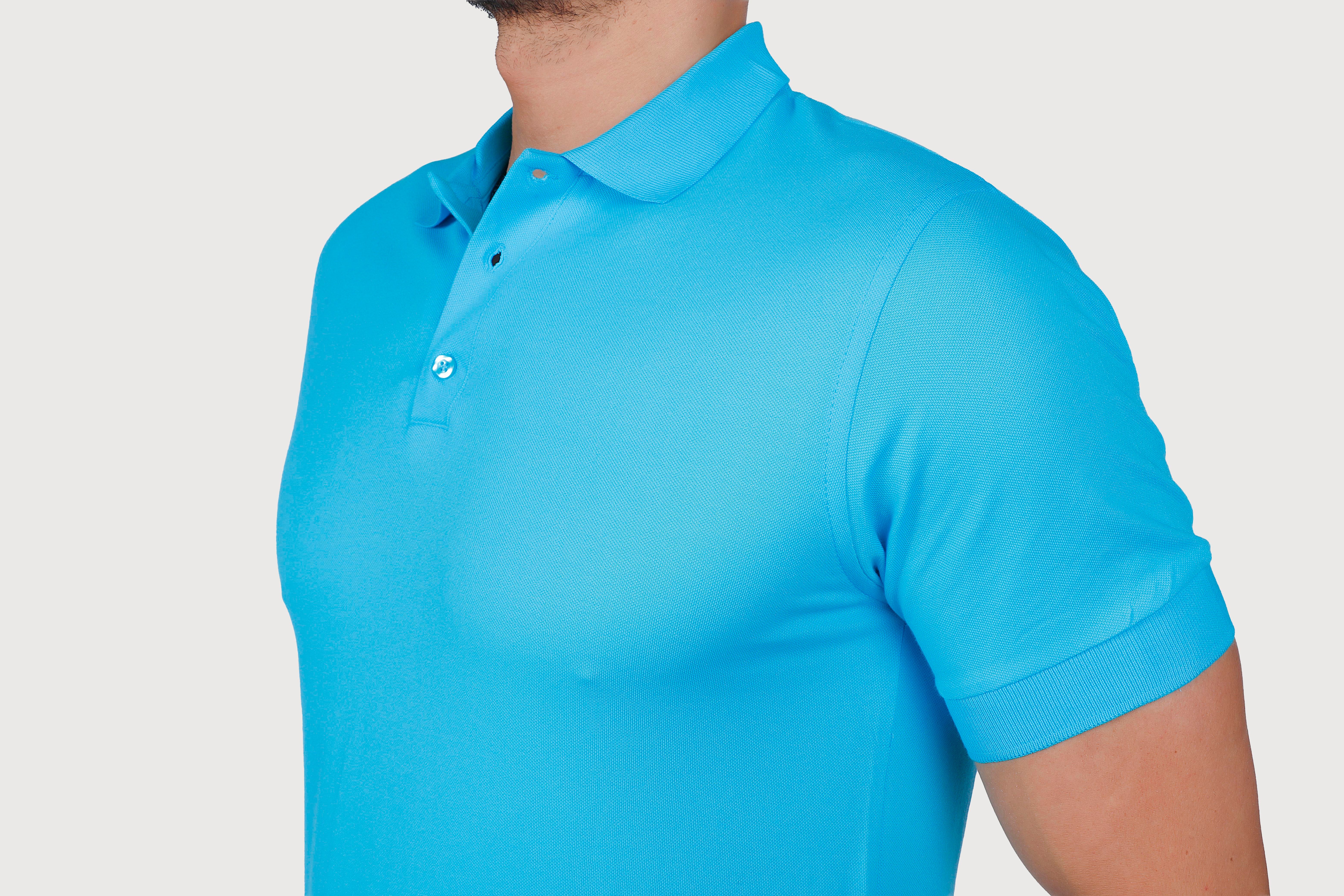 TURKUAZ YAKA 50/50 Pamuk Polyester TİŞORT