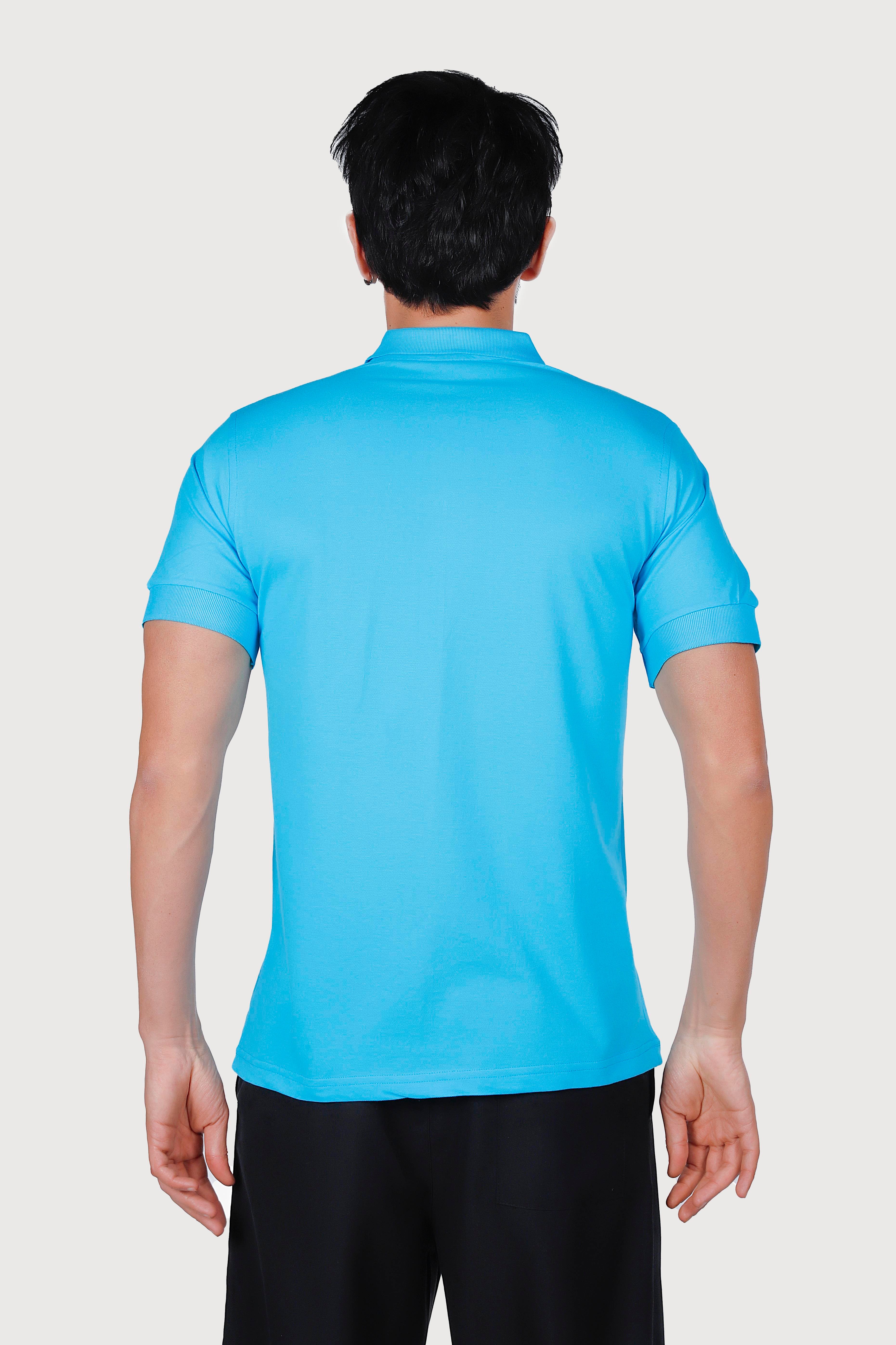 TURKUAZ YAKA 50/50 Pamuk Polyester TİŞORT