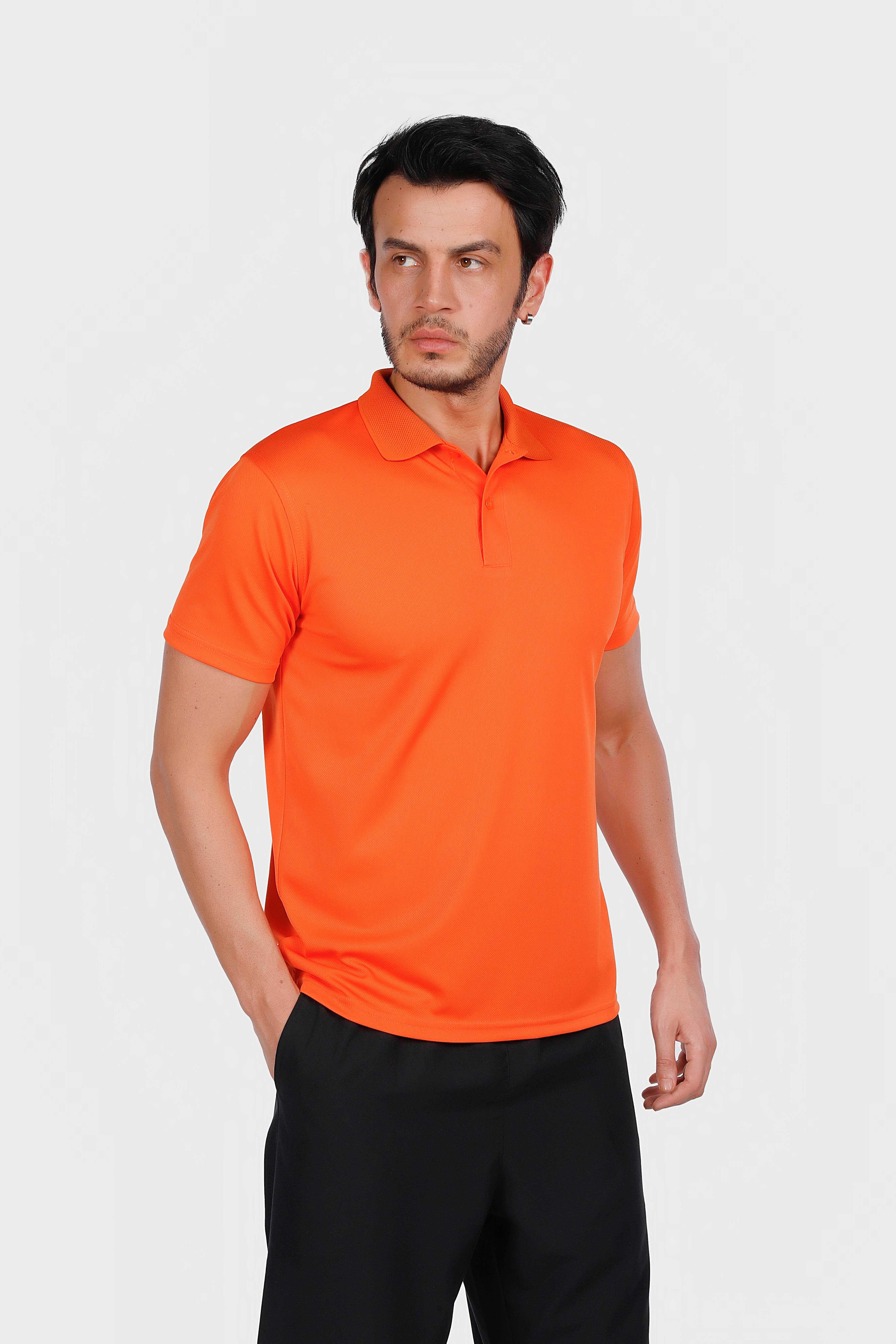 Turuncu Polo Yaka Dry Touch