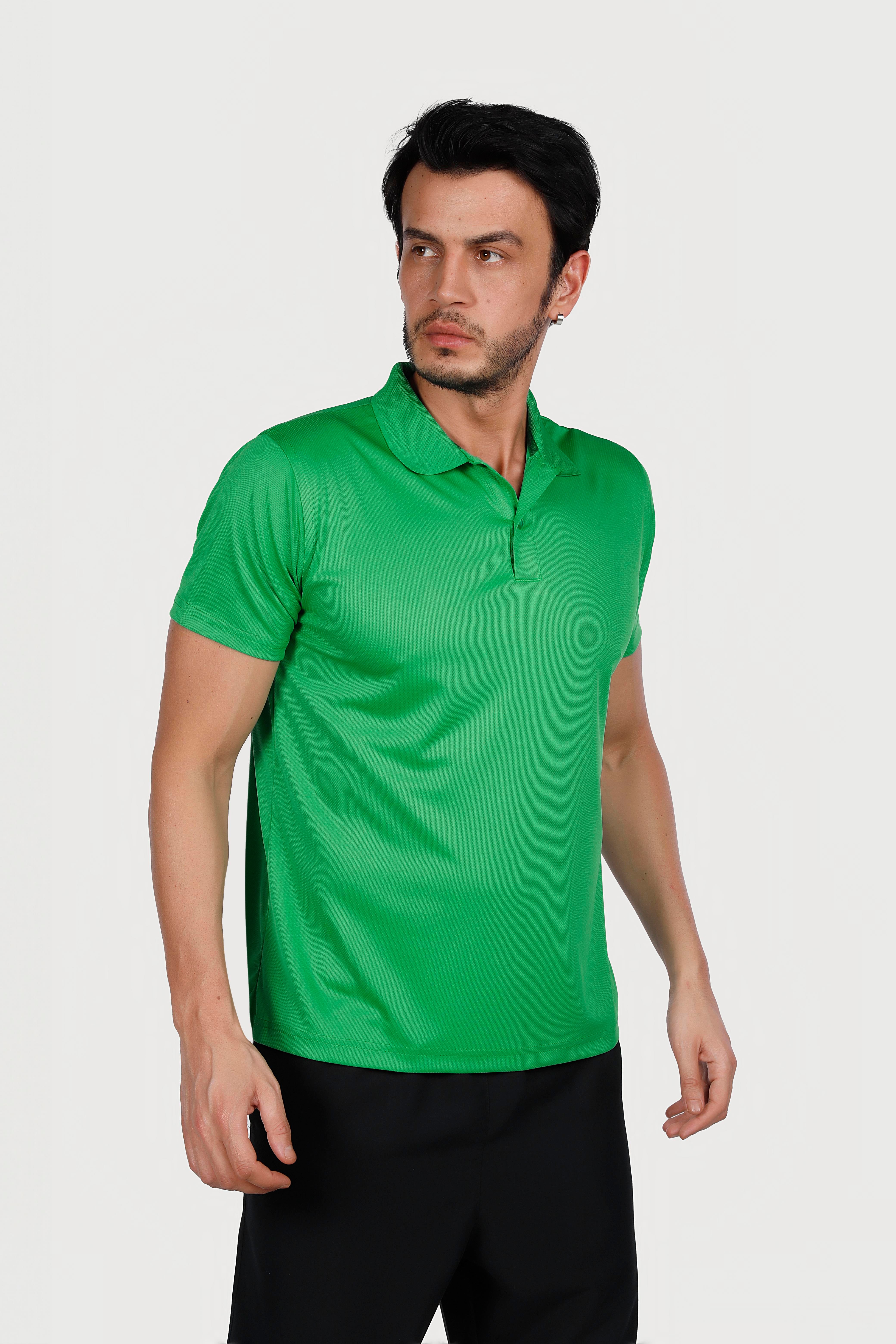 Yeşil Polo Yaka Dry Touch