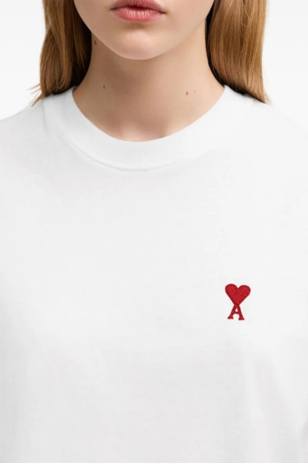 BEYAZ BİSİKLET YAKA OVERSIZE T-SHIRT