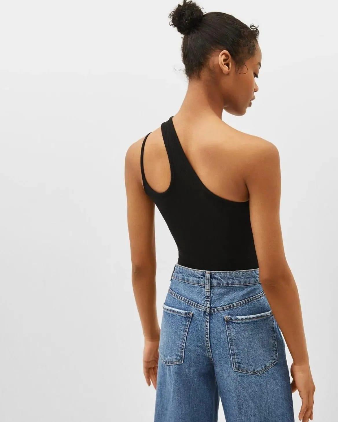 BRSHK ORJ BLACK ÇİFT ASKILI CROP BODY