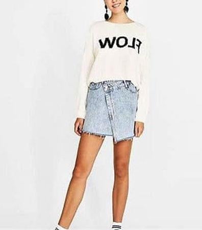 BRSHK ORJ KREM OVERSIZE ÖRME TRİKO KAZAK