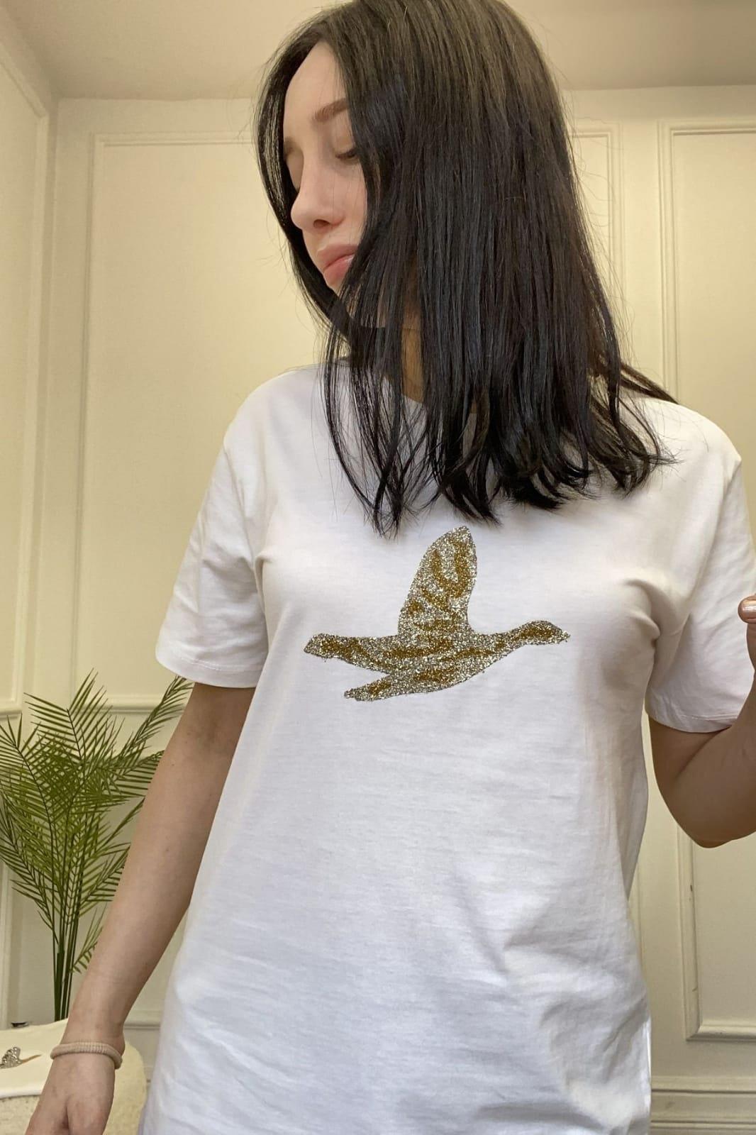 BYM CLB MODEL BEYAZ BİSİKLET YAKA T-SHIRT