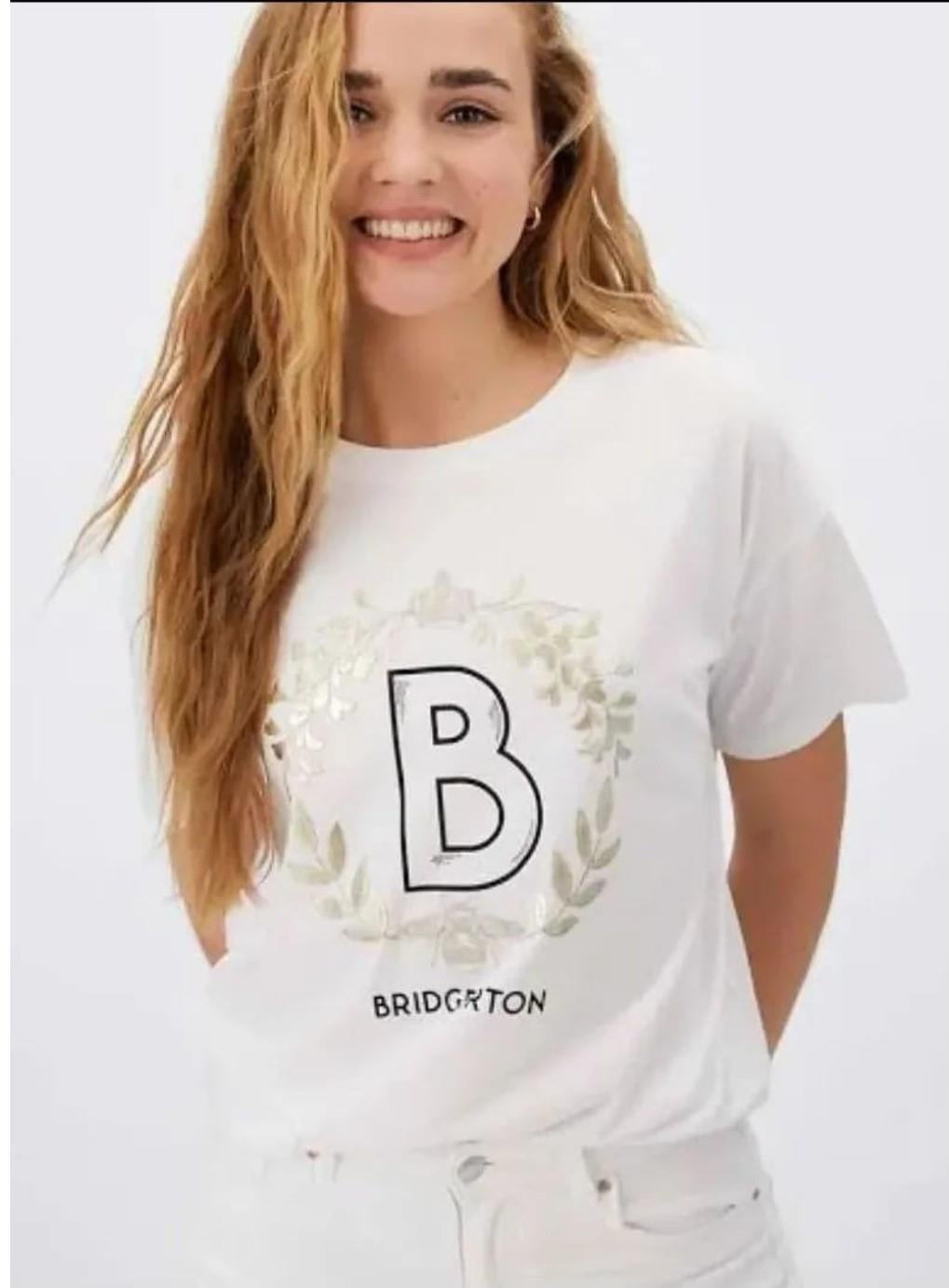 ORJ MARKA BEYAZ BASKILI SİLİM FİT T-SHIRT