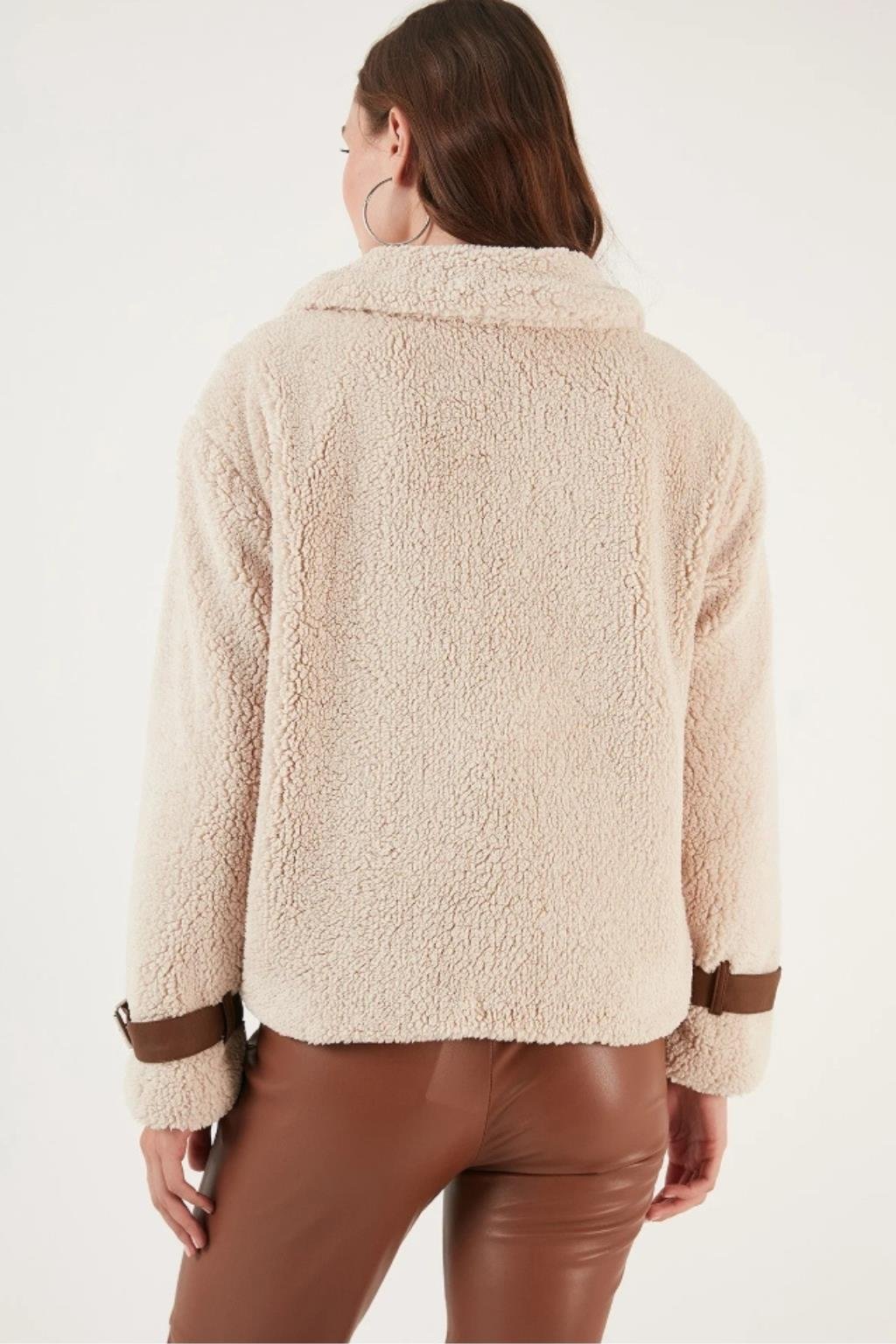 ORJ MARKA ECRU REGULAR FİT PELUŞ MONT
