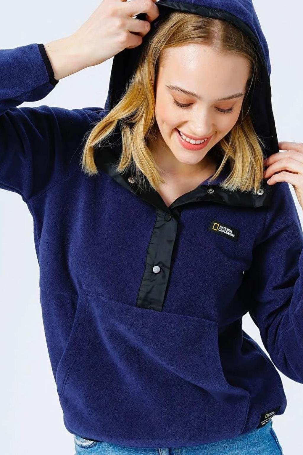 ORJ MARKA KOYU MAVİ POLAR SWEATSHIRT