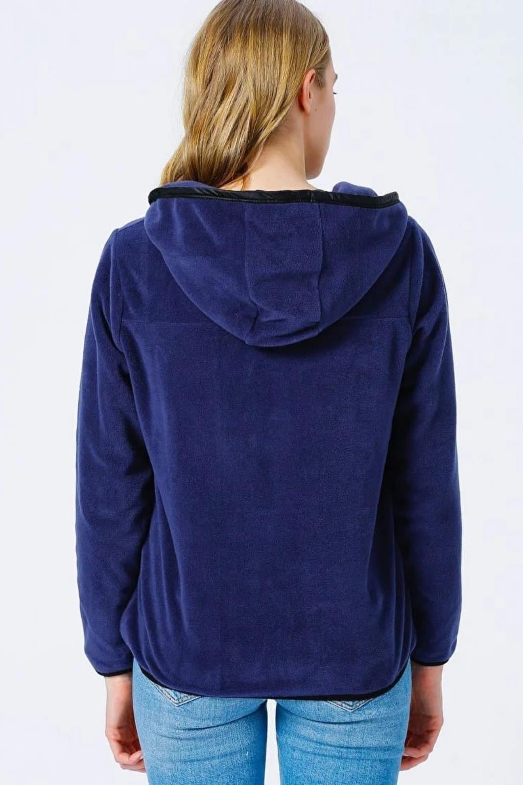 ORJ MARKA KOYU MAVİ POLAR SWEATSHIRT