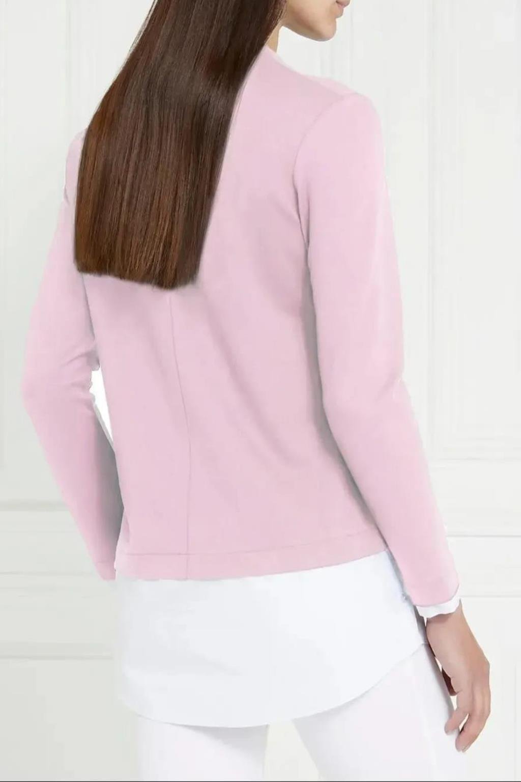 ORJ MARKA PEMBE BİSİKLET YAKA UZUN KOL SWEATSHIRT