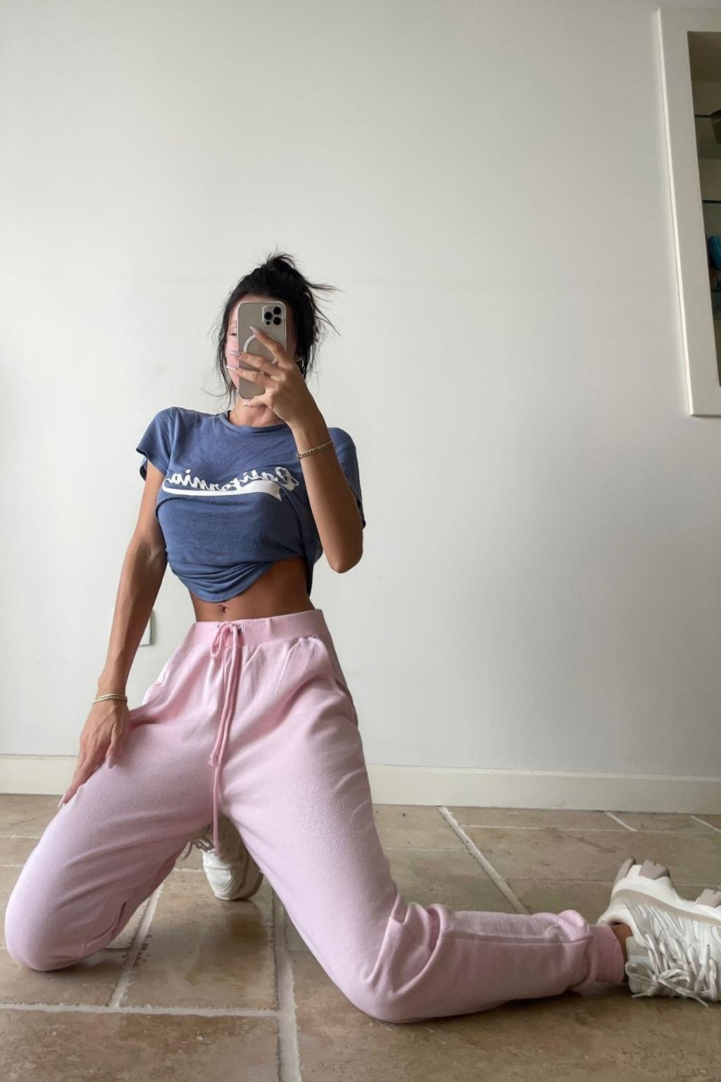 ORJ MARKA PEMBE JOGGER  EŞOFMAN ALT