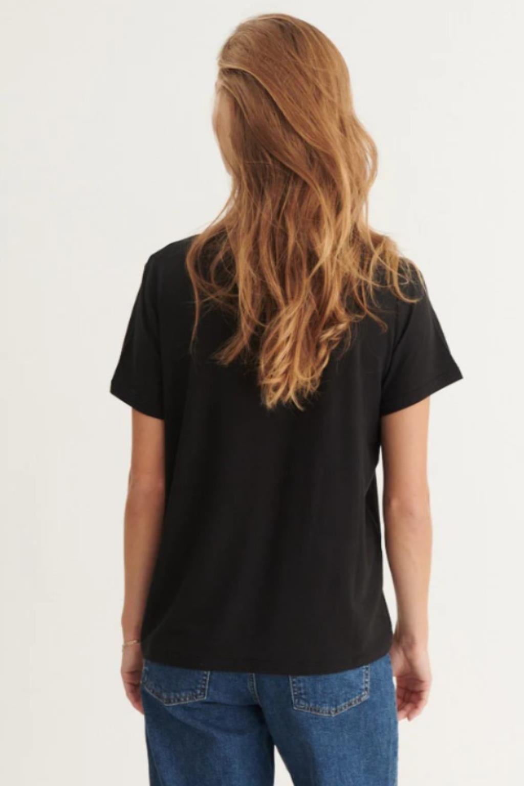 ORJ MARKA SİYAH BİSİKLET YAKA BASIC T-SHIRT