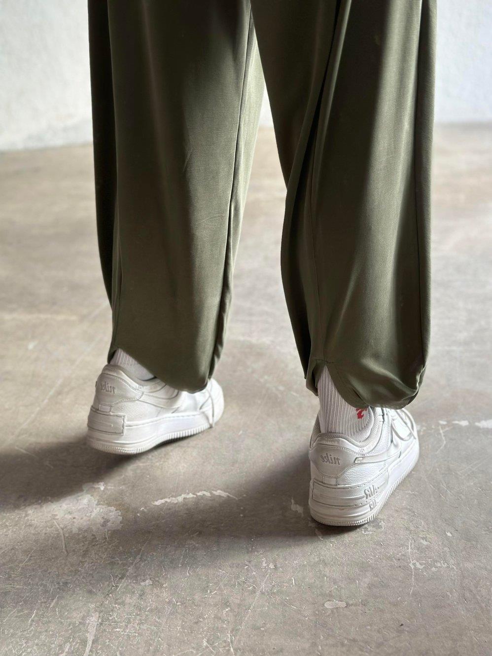 OYSHO MODEL YEŞİL KONFORT DELUKS MODAL ŞALVAR PANTOLON