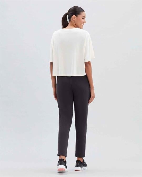 SKECHERS ORJ KREM BASKILI KISA T-SHIRT
