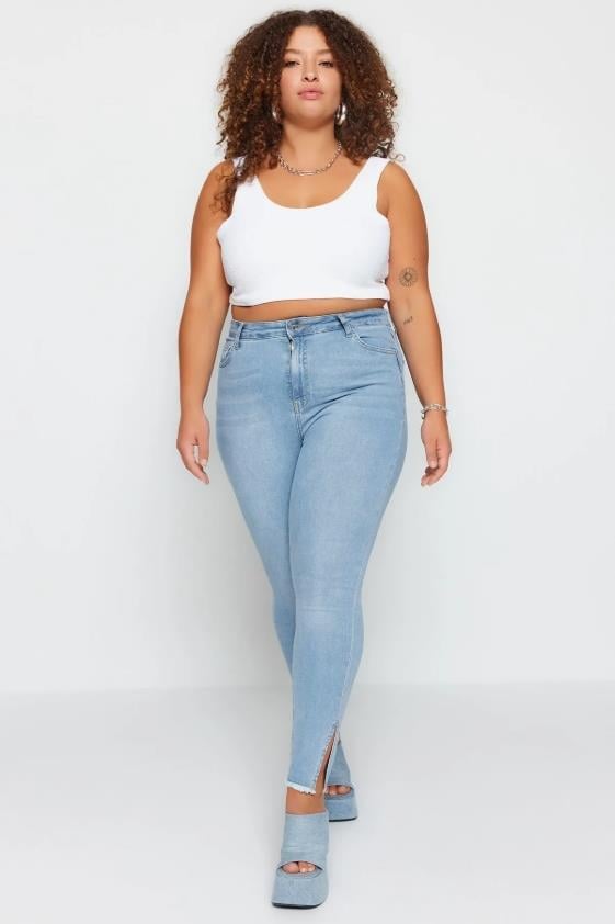 TRDYL ORJ AÇIK MAVİ CURVE ESNEK SKINNY JEAN