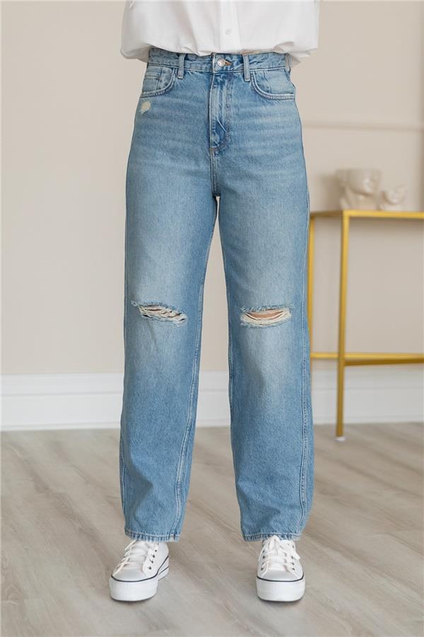 ZR ORJ NORMAL BEL DISTRESSED MOM JEAN