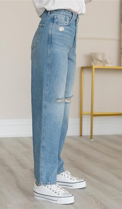 ZR ORJ NORMAL BEL DISTRESSED MOM JEAN