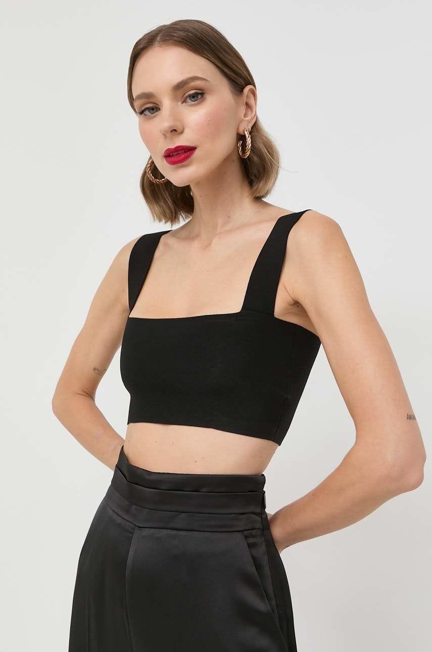 ZR ORJ SİYAH GENİŞ ASKILI CROP BODY