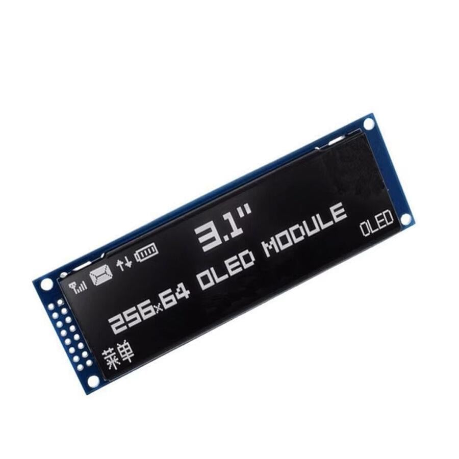 3.12 inç 256x64 OLED Ekran Modülü SSD1322 Paralel / SPI Beyaz