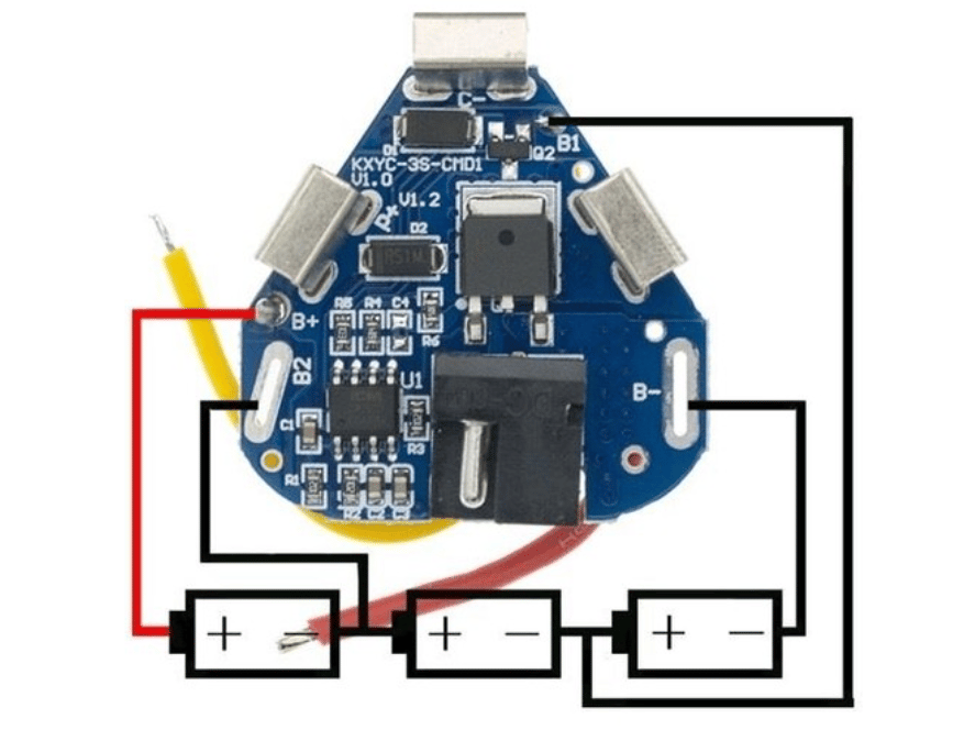 3S 6A BMS 18650 Lityum Pil Şarj Koruma Devresi - 12.6V