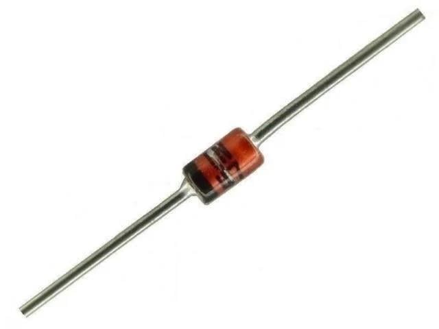 BAT85, 30V, 200mA, Schottky Diyot (Schottky Barrier Diode), DO-34, THT, Şerit (T&R), MIC