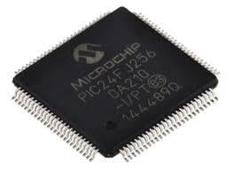 PIC24FJ256DA210-I/PT Mikrodenetleyici (MCU), 16-bit PIC24, 256KB Flash, 96KB RAM, USB, Grafik İşlemcili, SMD, Microchip