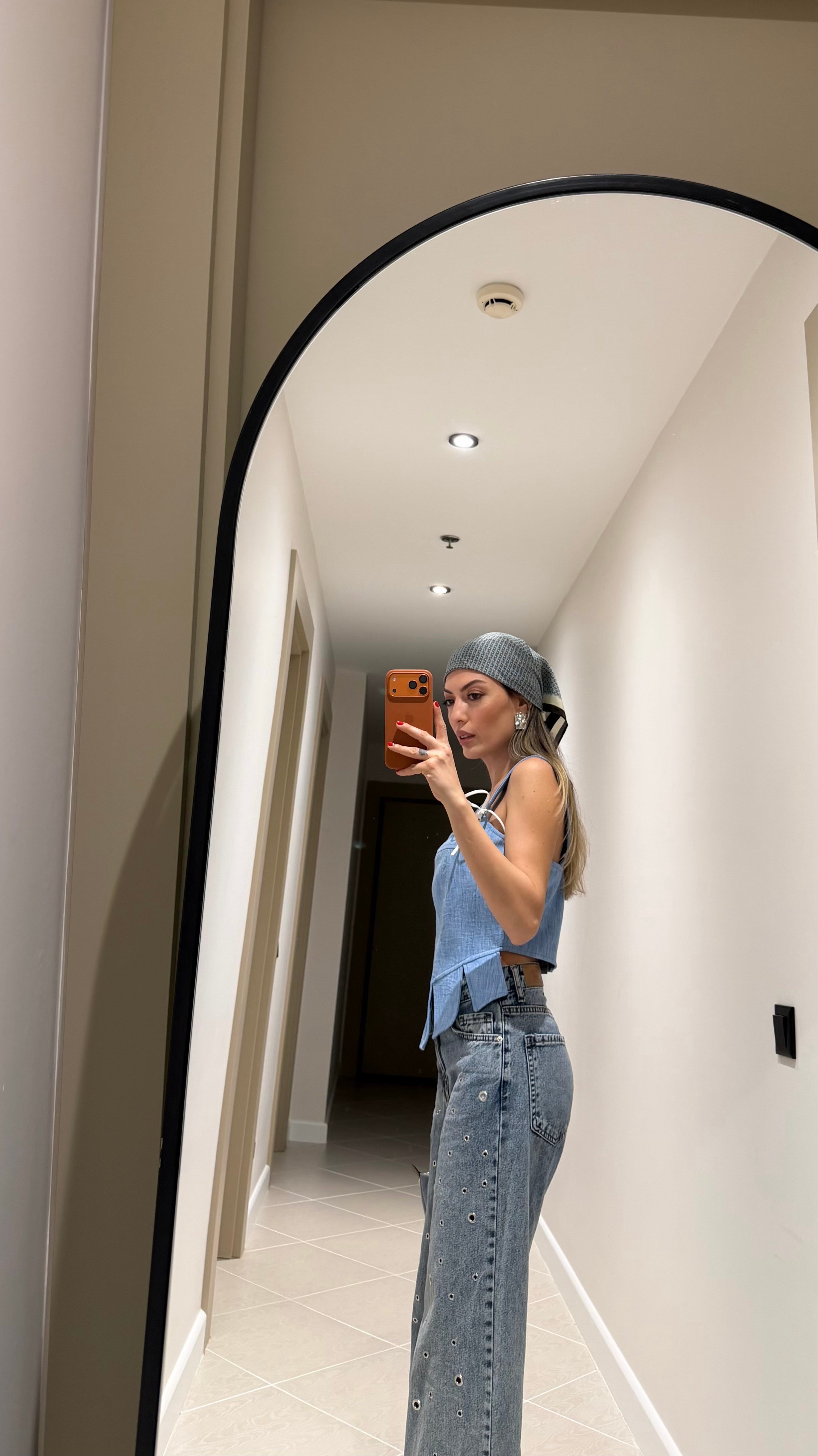 BEBE MAVİSİ ASKILI KORSE BLUZ