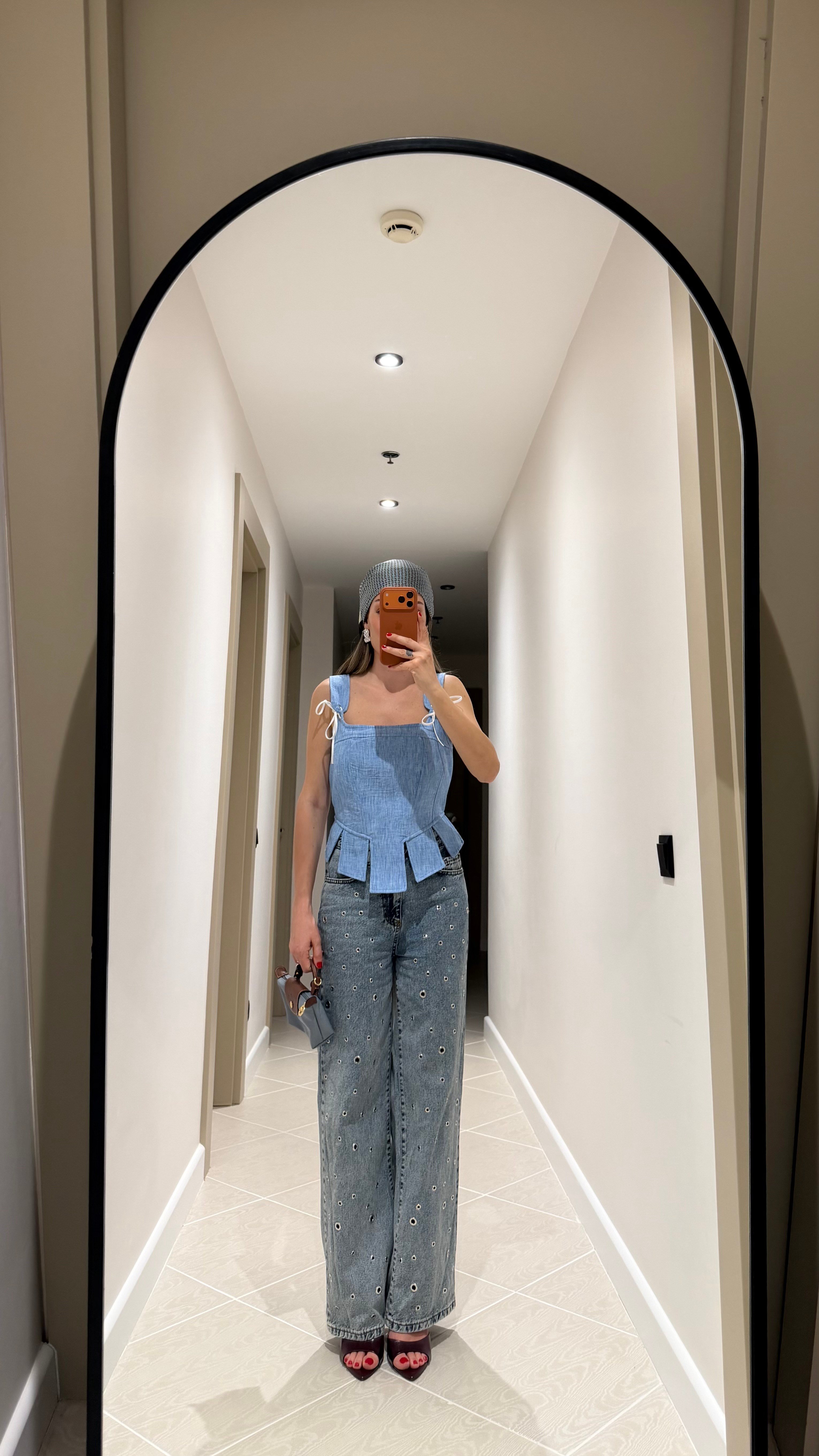 BEBE MAVİSİ ASKILI KORSE BLUZ