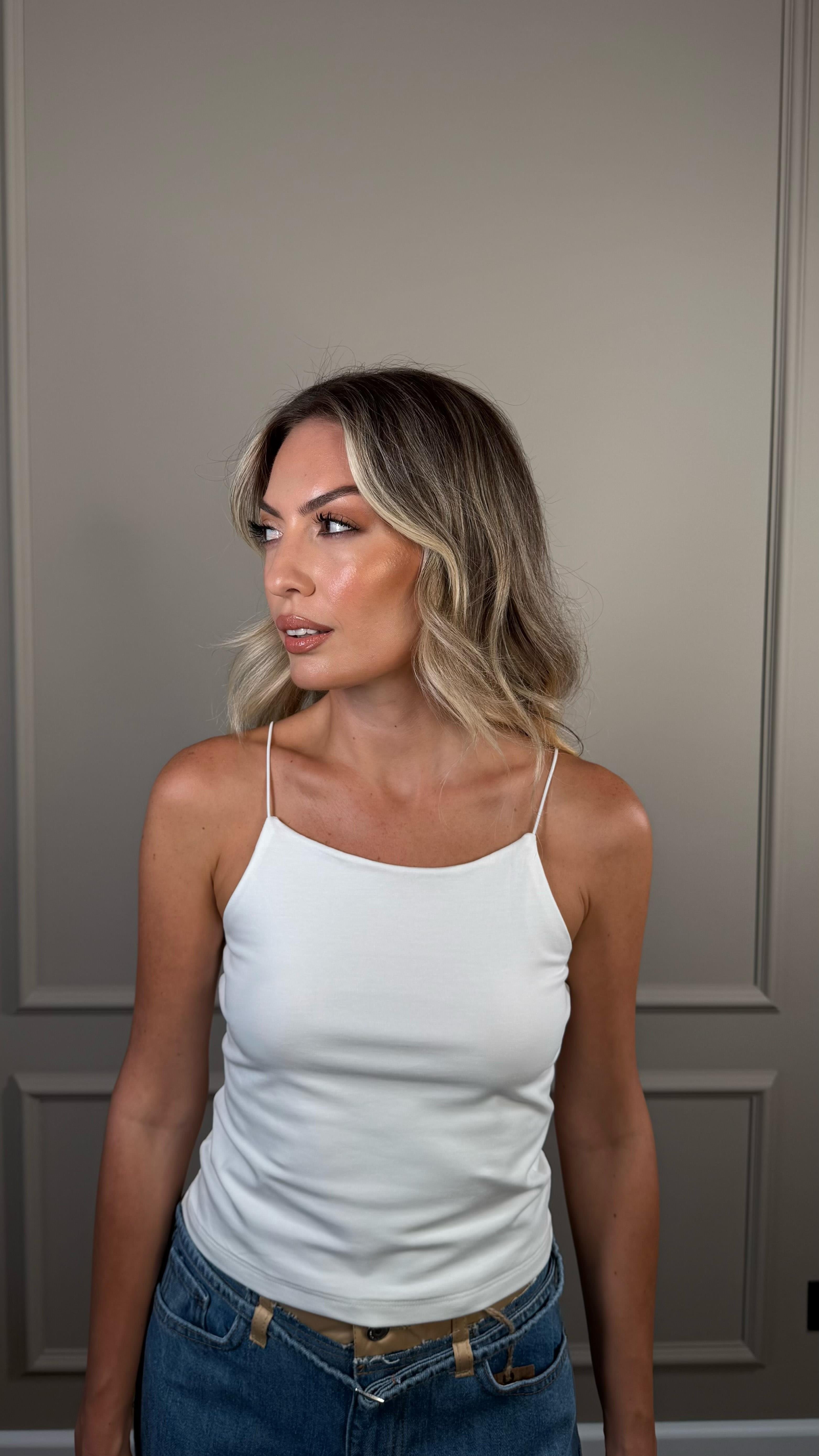 EKRU İP ASKILI ATLET