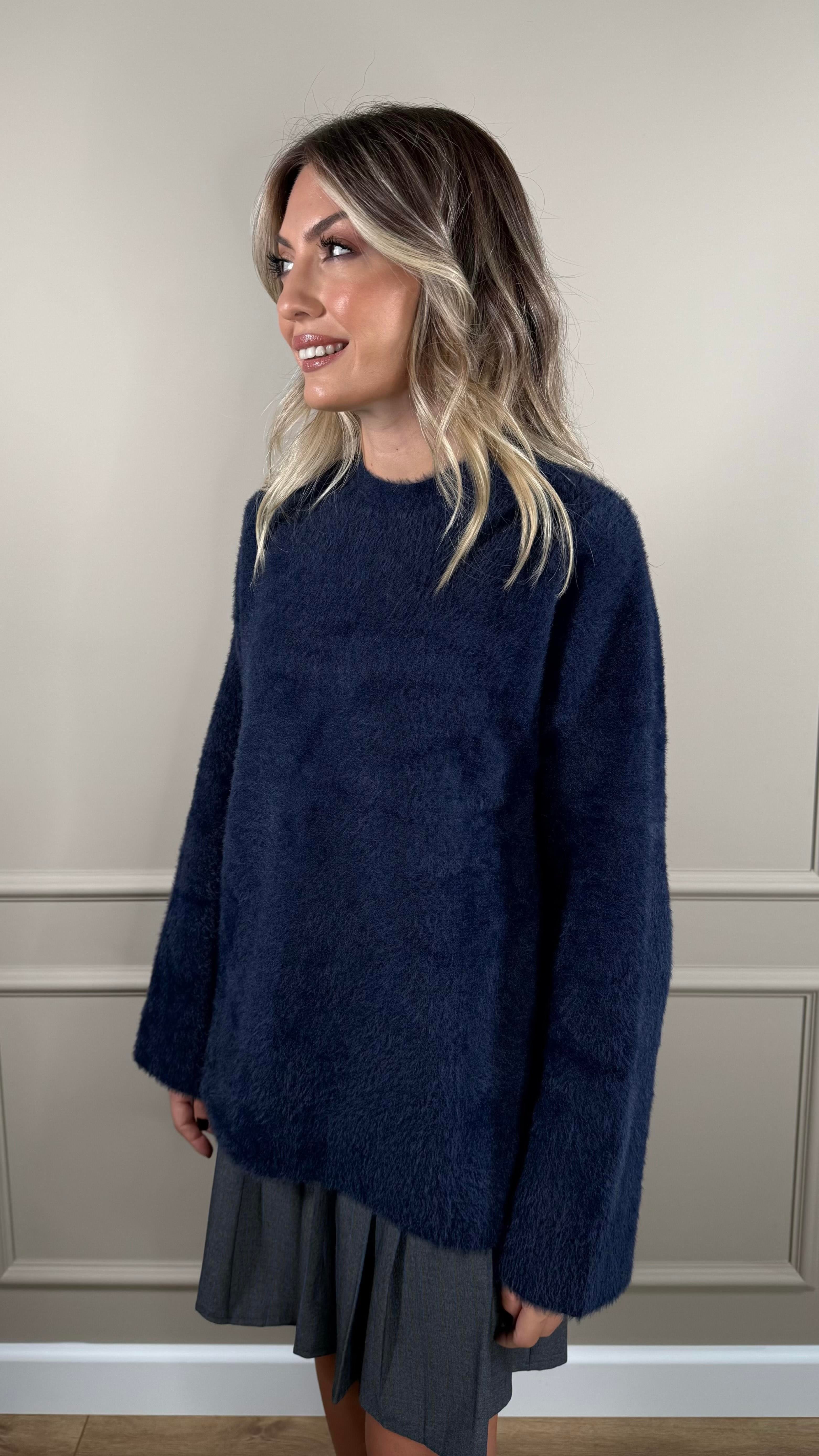 LACİVERT TRİKO KAZAK