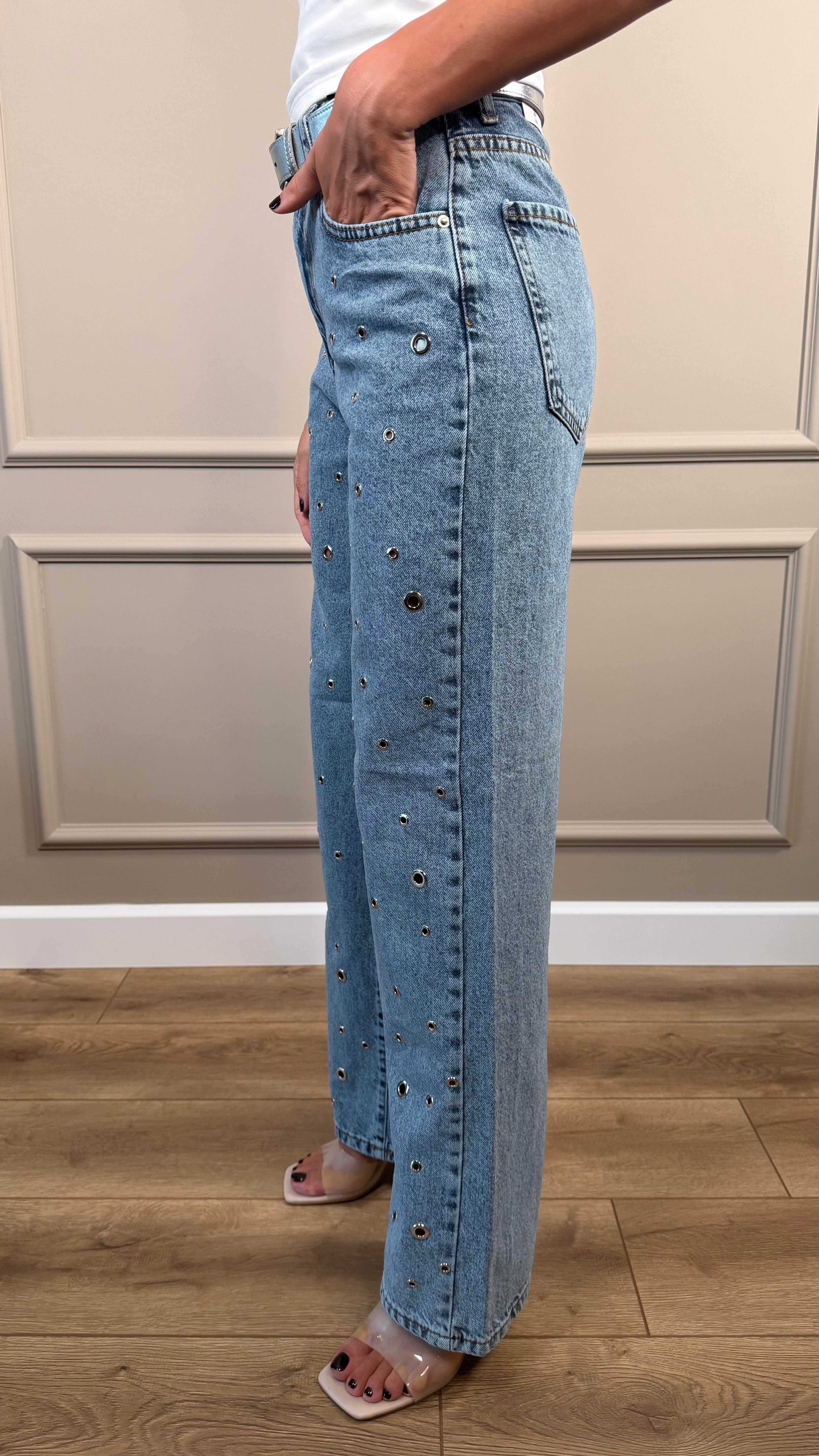 MAVİ KUŞ GÖZLÜ JEAN