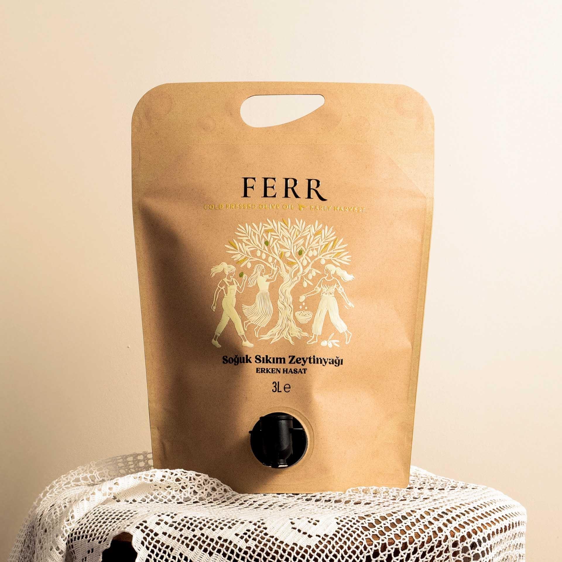 FERR Erken Hasat Soğuk Sıkım Zeytinyağı Pouch 3 Lt.