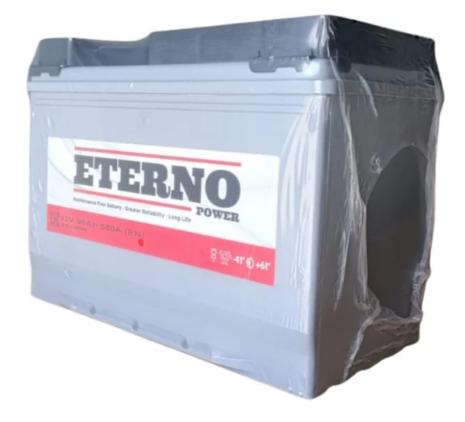 ETERNO 12 VOLT 90 AMPER AKÜ