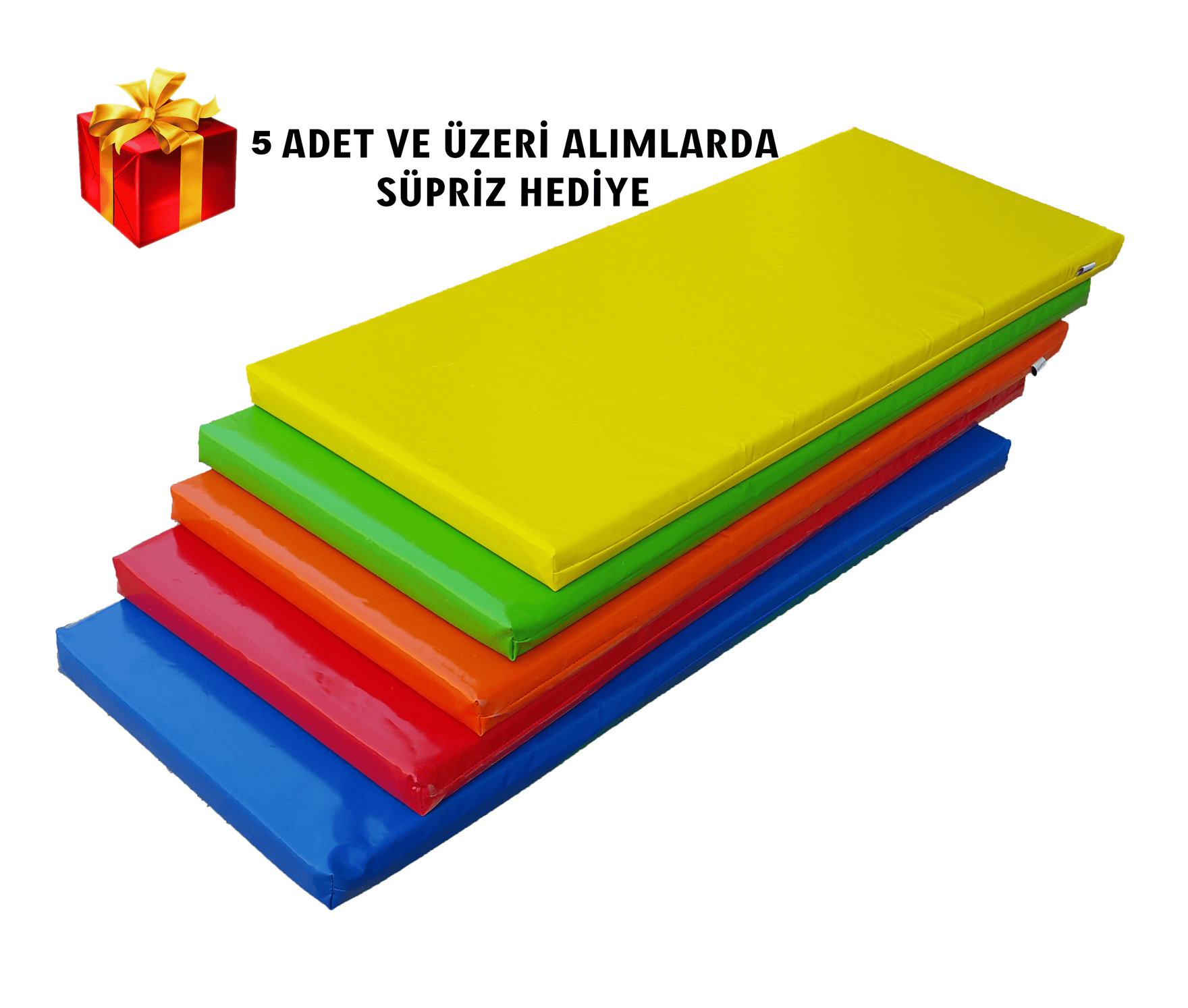 5 adet Cimnastik Minderi 60x120x5 Cm. ( Sürpriz Hediyeli )