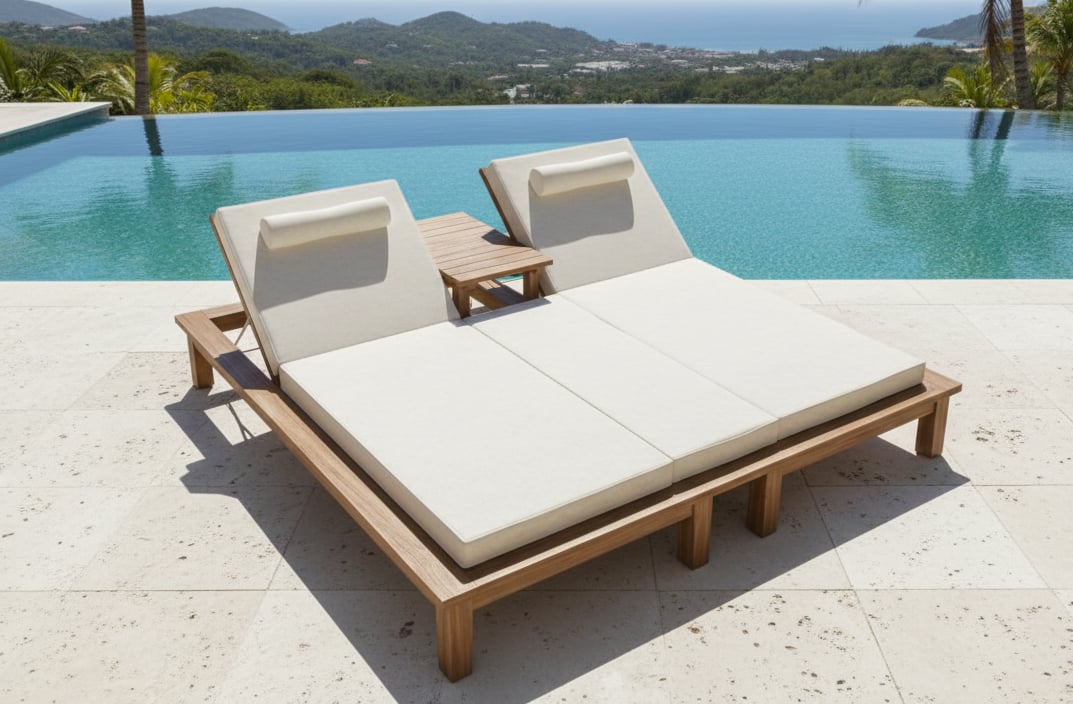 Açık Krem Akrilik Outdoor Kumaş