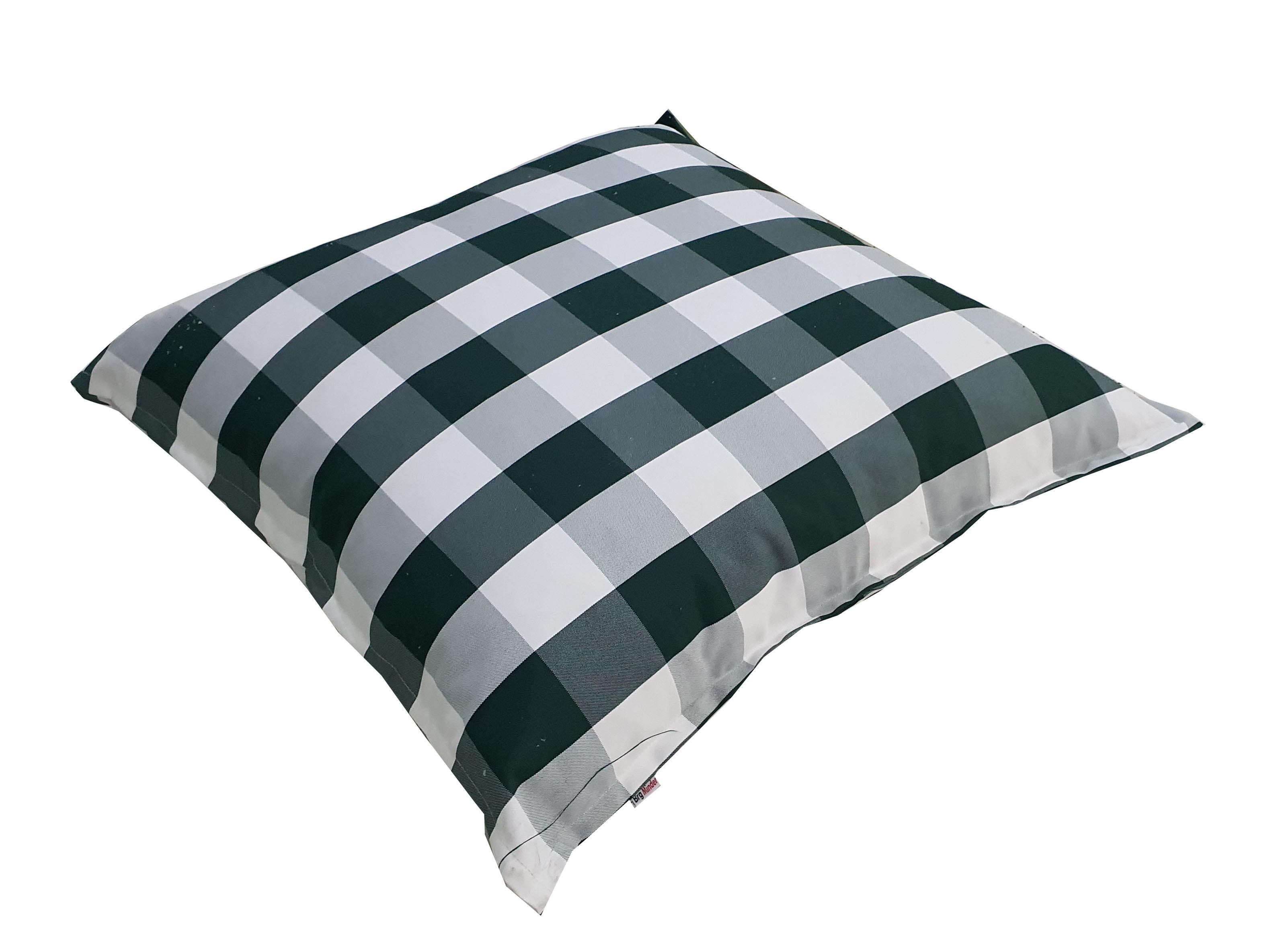 Ekoseli Akrilik Kumaşlı Beach Minder 100x100