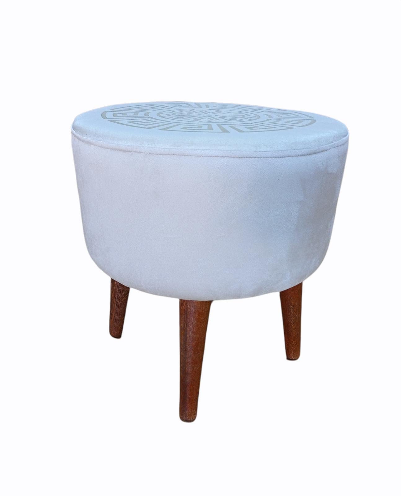 Lüks Versace Desenli Puf