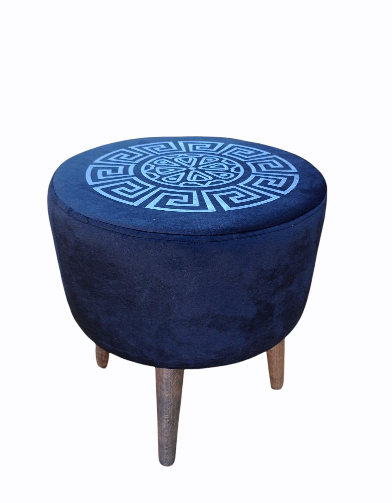 Lüks Versace Desenli Puf