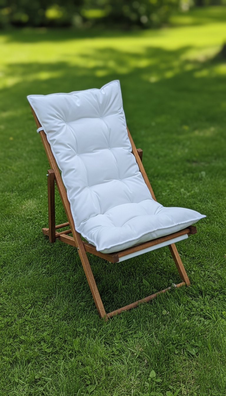 Pofuduk Katlanır Ahşap Şezlong Sandalye
