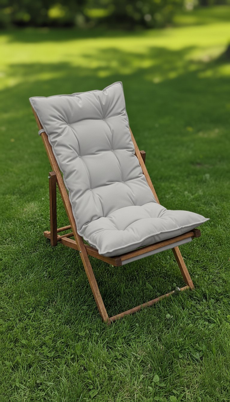 Pofuduk Katlanır Ahşap Şezlong Sandalye