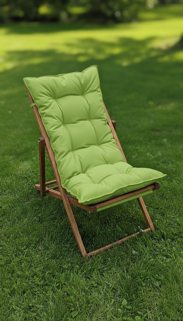 Pofuduk Katlanır Ahşap Şezlong Sandalye