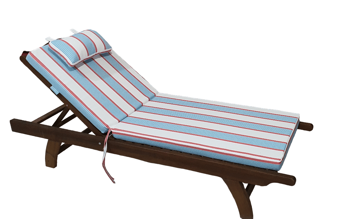 Sirella UV Dayanıklı Lüks Başlıklı Şezlong Minderi 10 cm.