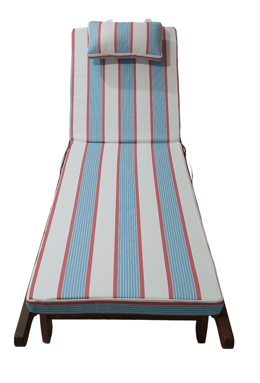 Sirella UV Dayanıklı Lüks Başlıklı Şezlong Minderi 10 cm.