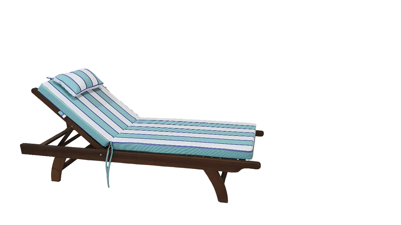 Sirella UV Dayanıklı Lüks Başlıklı Şezlong Minderi 10 cm.