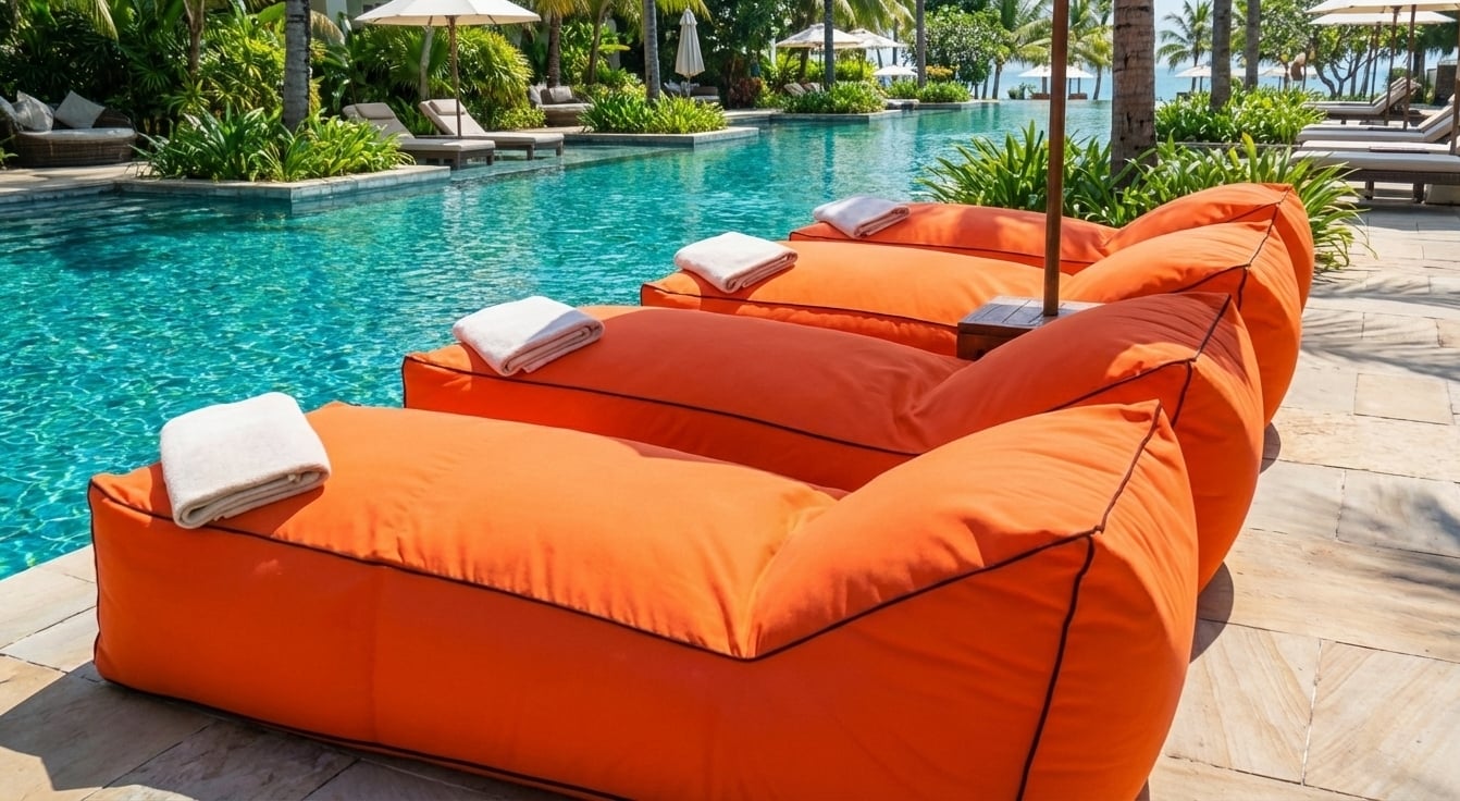 Turuncu Oranj Akrilik Outdoor Kumaş
