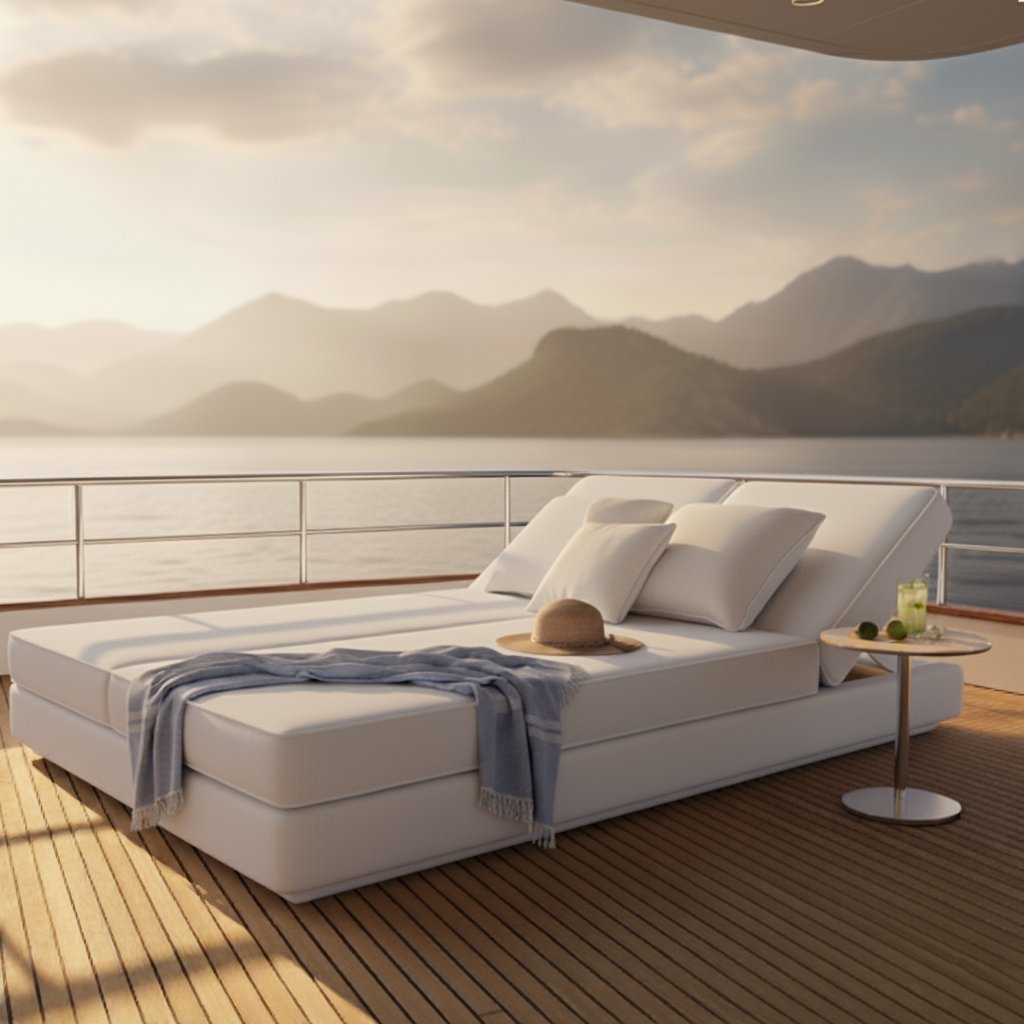 Yat İçin Duble SUNBED SİRELLA Kumaşlı ( SET )