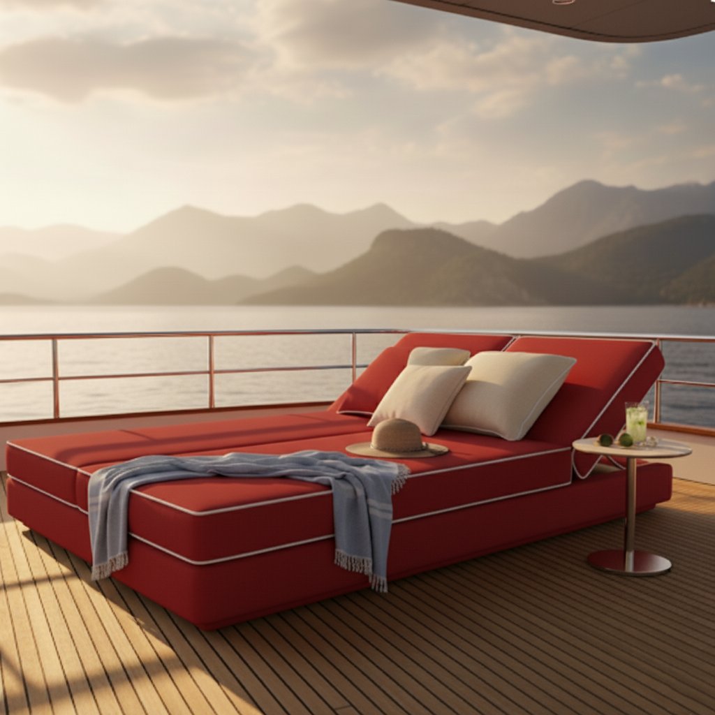 Yat İçin Duble SUNBED SİRELLA Kumaşlı ( SET )
