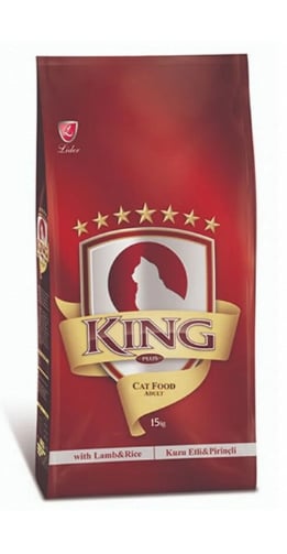 King Kuzu Etli Kedi Maması 15Kg