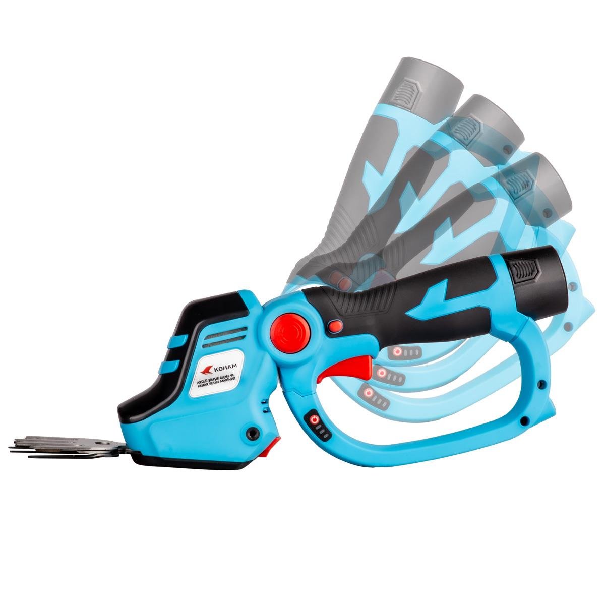 Koham Akülü Şimşir Biçme ve Kenar Kesme 1Akü 2.5Ah