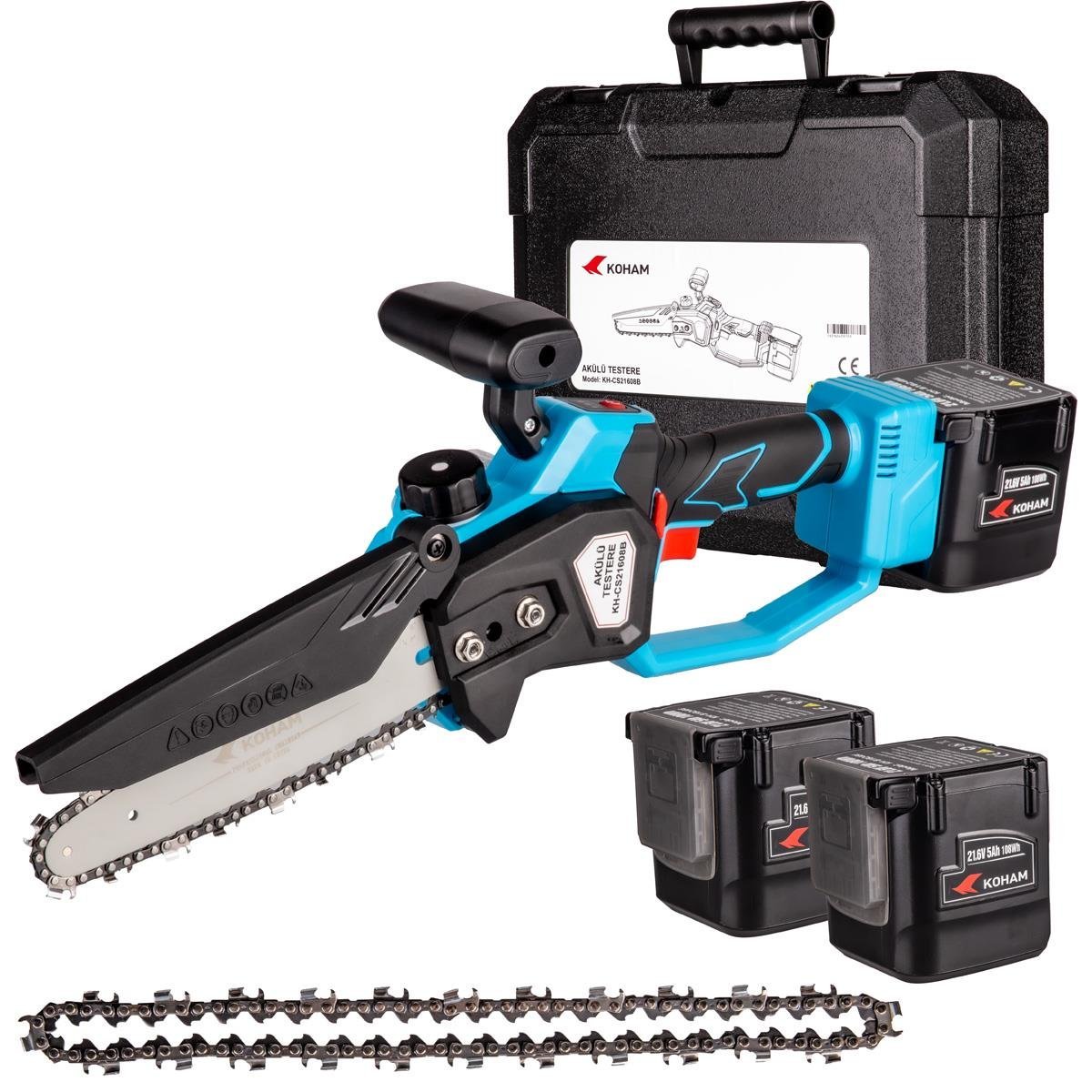 Koham CS21608B Akülü Testere 5.0Ah İki Akülü